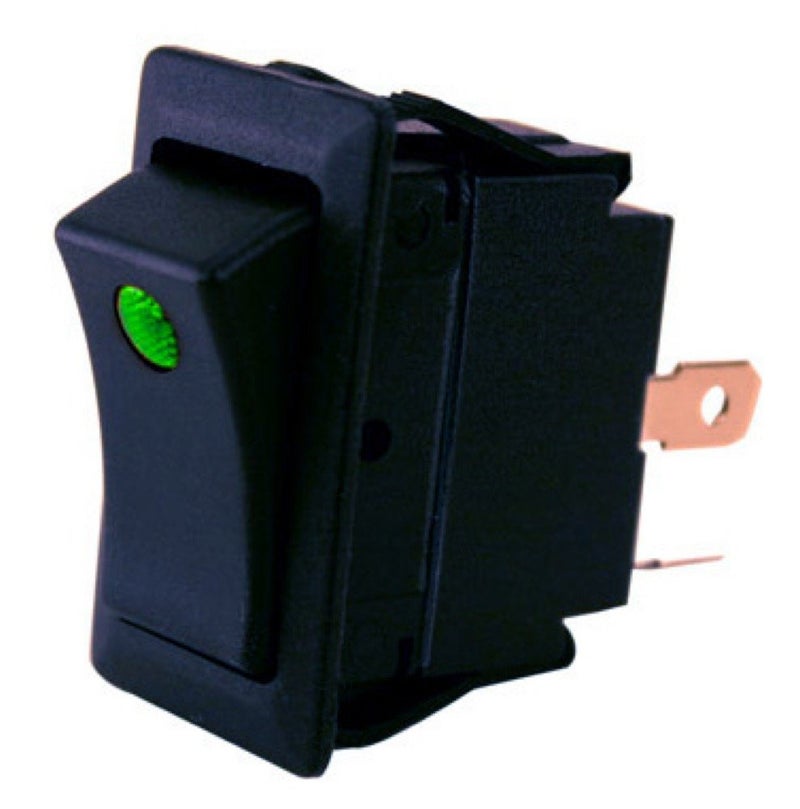 Oznium Scion OEM Style Lighted Rocker Switch (Used for: Scion tC xB xA, Toyota 4Runner FJ Cruiser Celica Matrix Tacoma Tundra Landcruiser, Nissan Frontier, Lexus IS300 SC300 SC400) - Green - Image 1